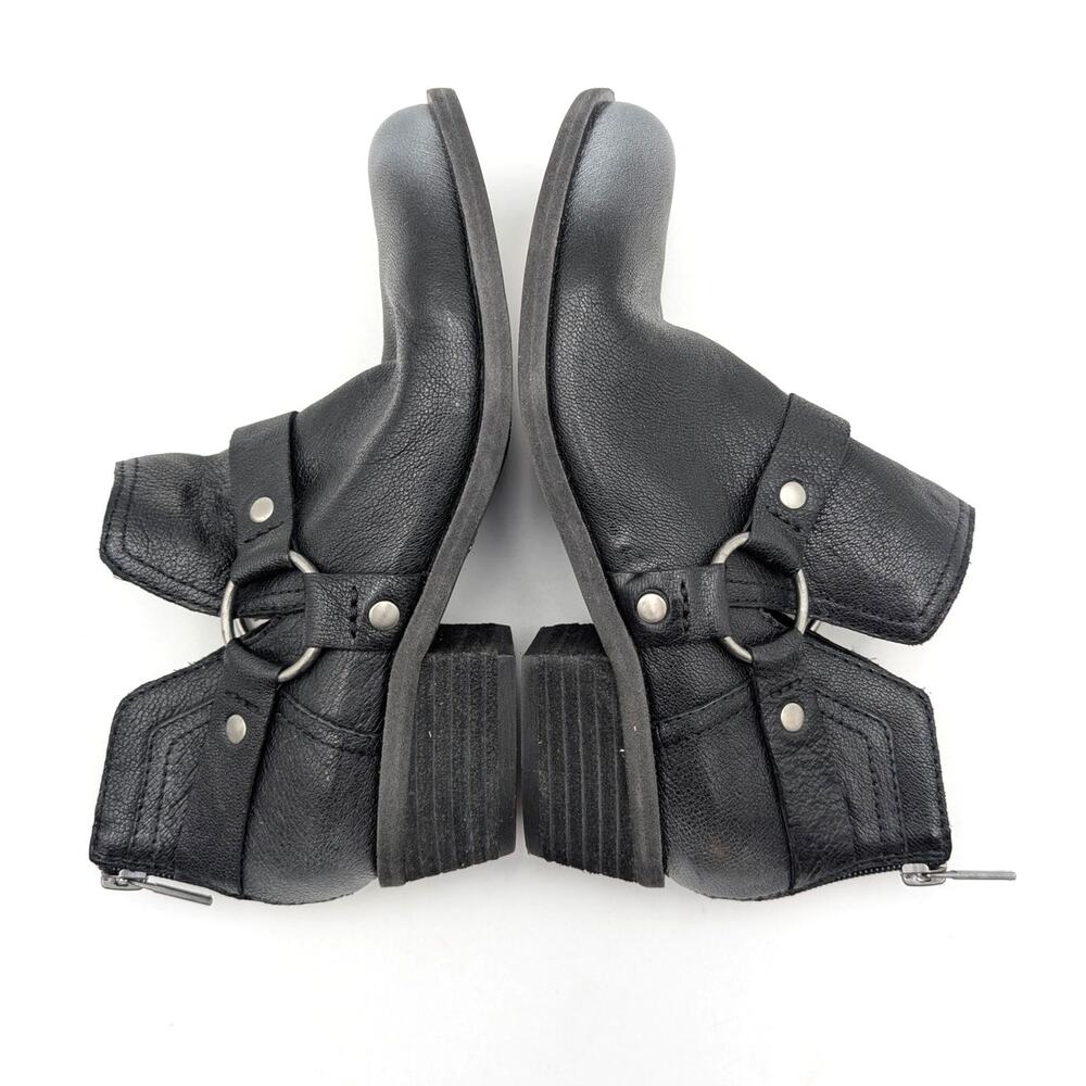 Lucky Brand Boltin Block Heel Ankle Bootie Back Zip Women's Black Sz US6M EU36.5 - Picture 10 of 11